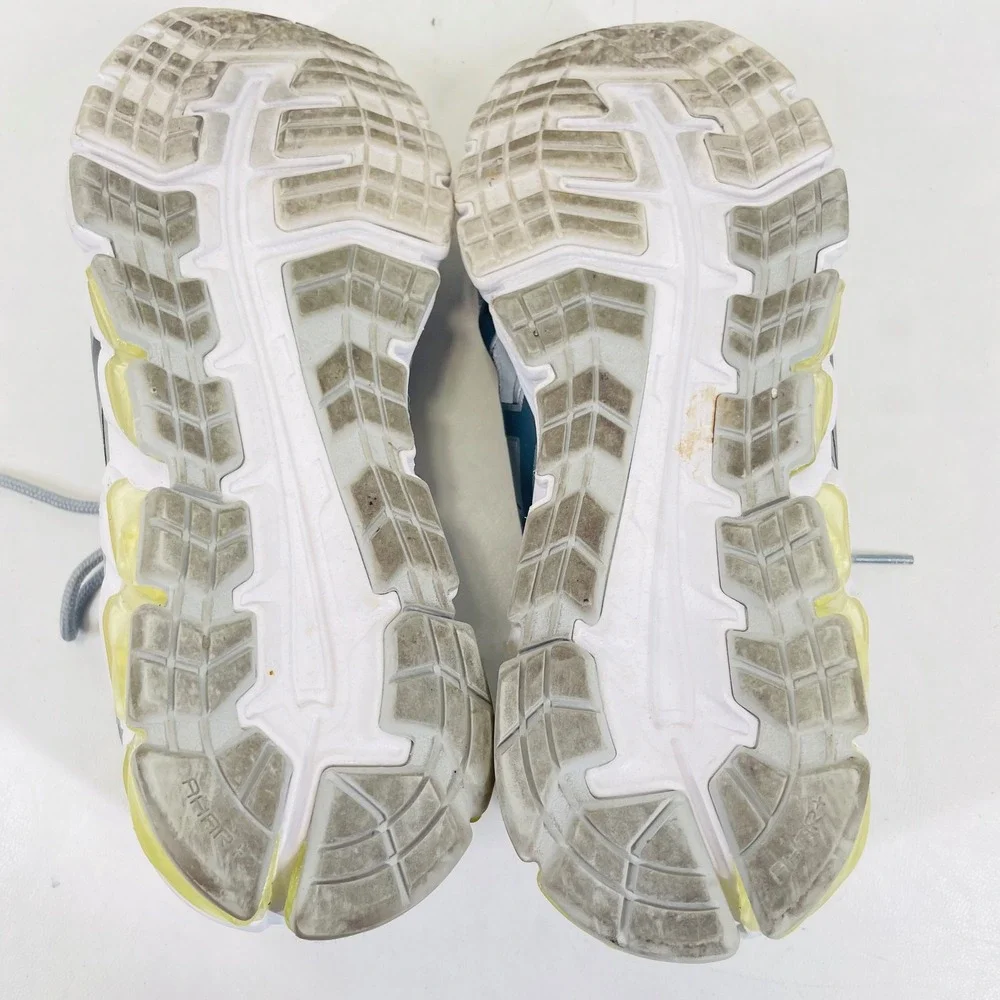 Asics Gel-Quantum 180 Silver Grey Yellow Running Shoes 1202A039 Mens 8.5